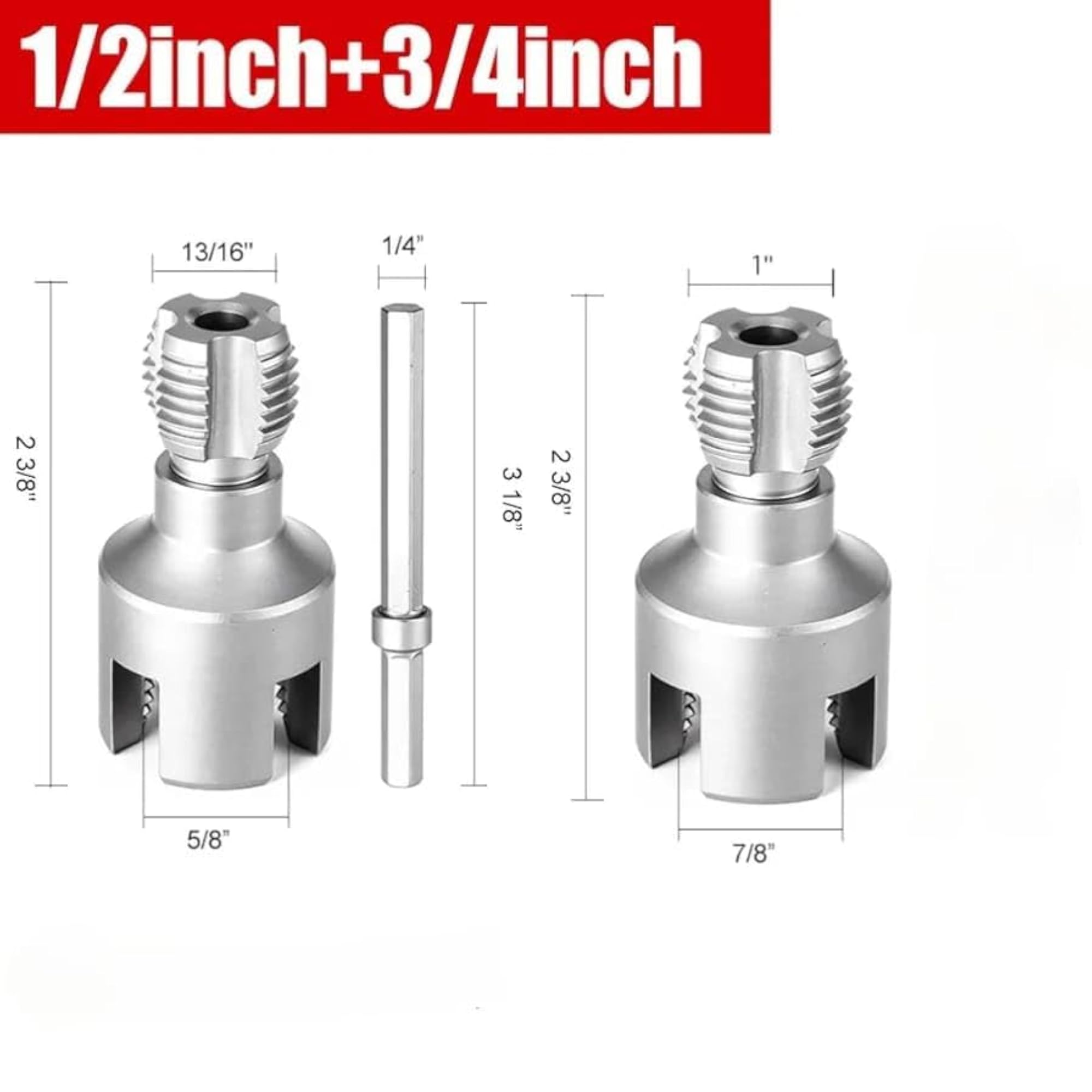 Pipe Threading Tool for Internal & External Dual End